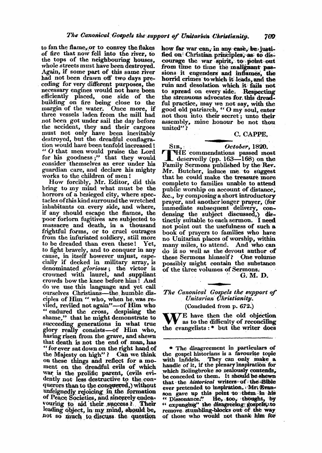 Monthly Repository (1806-1838) and Unitarian Chronicle (1832-1833): F Y, 1st edition - Untitled Article