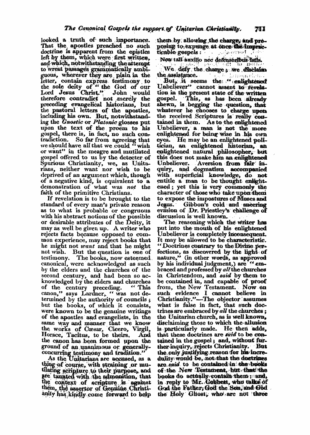 Monthly Repository (1806-1838) and Unitarian Chronicle (1832-1833): F Y, 1st edition: 23