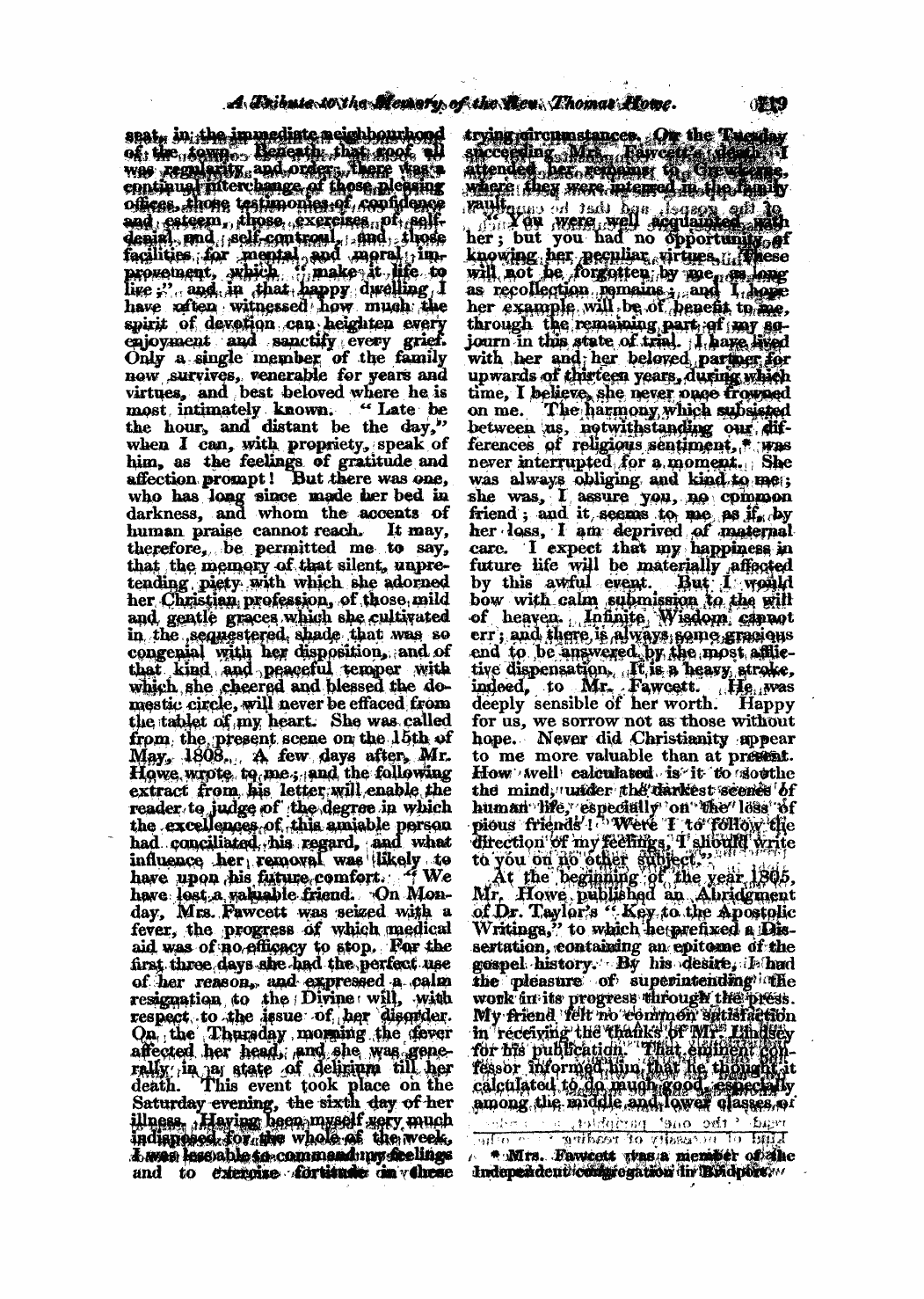 Monthly Repository (1806-1838) and Unitarian Chronicle (1832-1833): F Y, 1st edition - Untitled Article