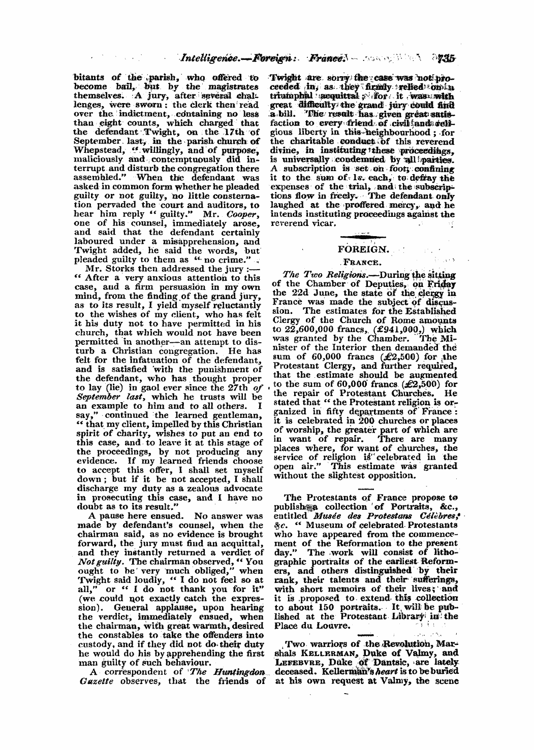 Monthly Repository (1806-1838) and Unitarian Chronicle (1832-1833): F Y, 1st edition - Untitled Article