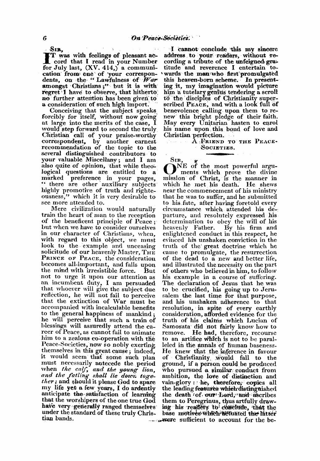 Monthly Repository (1806-1838) and Unitarian Chronicle (1832-1833): F Y, 1st edition - Untitled Article