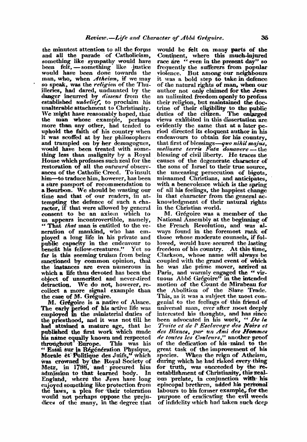 Monthly Repository (1806-1838) and Unitarian Chronicle (1832-1833): F Y, 1st edition - Untitled Article