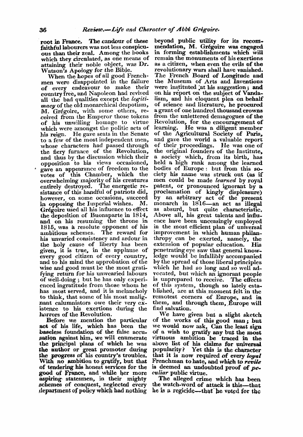 Monthly Repository (1806-1838) and Unitarian Chronicle (1832-1833): F Y, 1st edition - Untitled Article