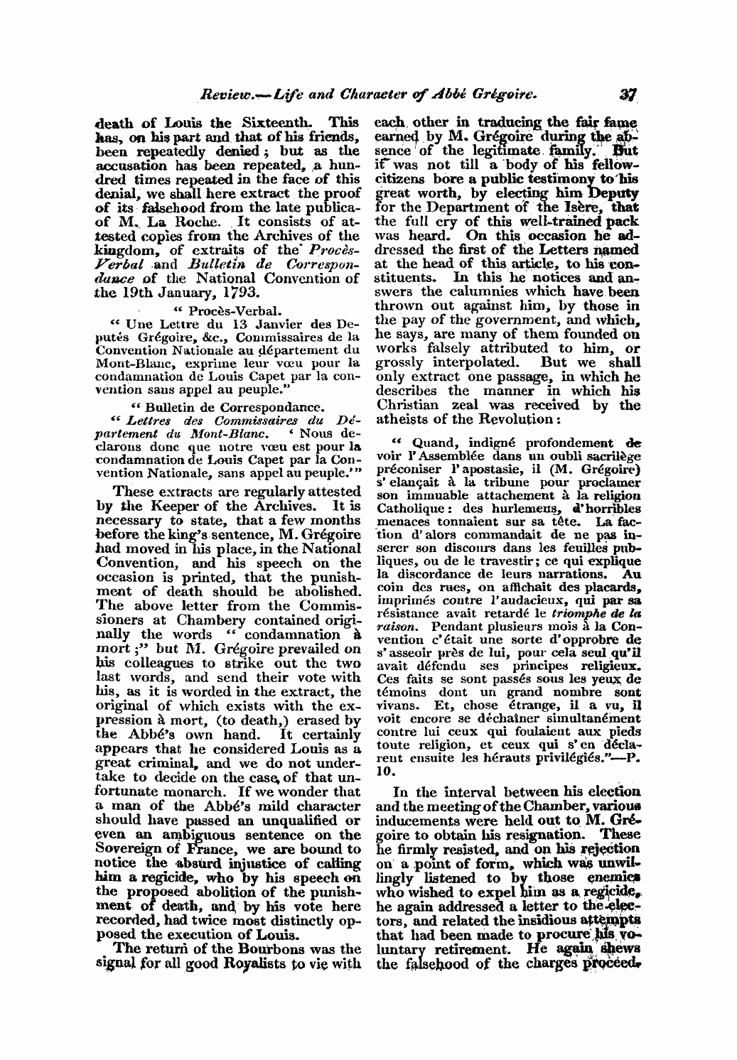 Monthly Repository (1806-1838) and Unitarian Chronicle (1832-1833): F Y, 1st edition - Untitled Article