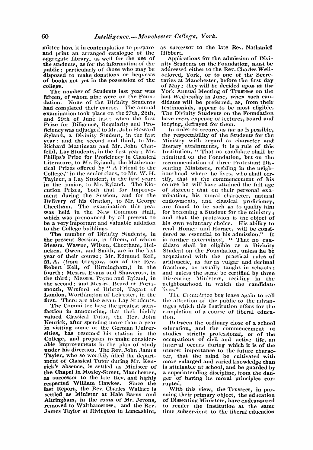 Monthly Repository (1806-1838) and Unitarian Chronicle (1832-1833): F Y, 1st edition - Untitled Article