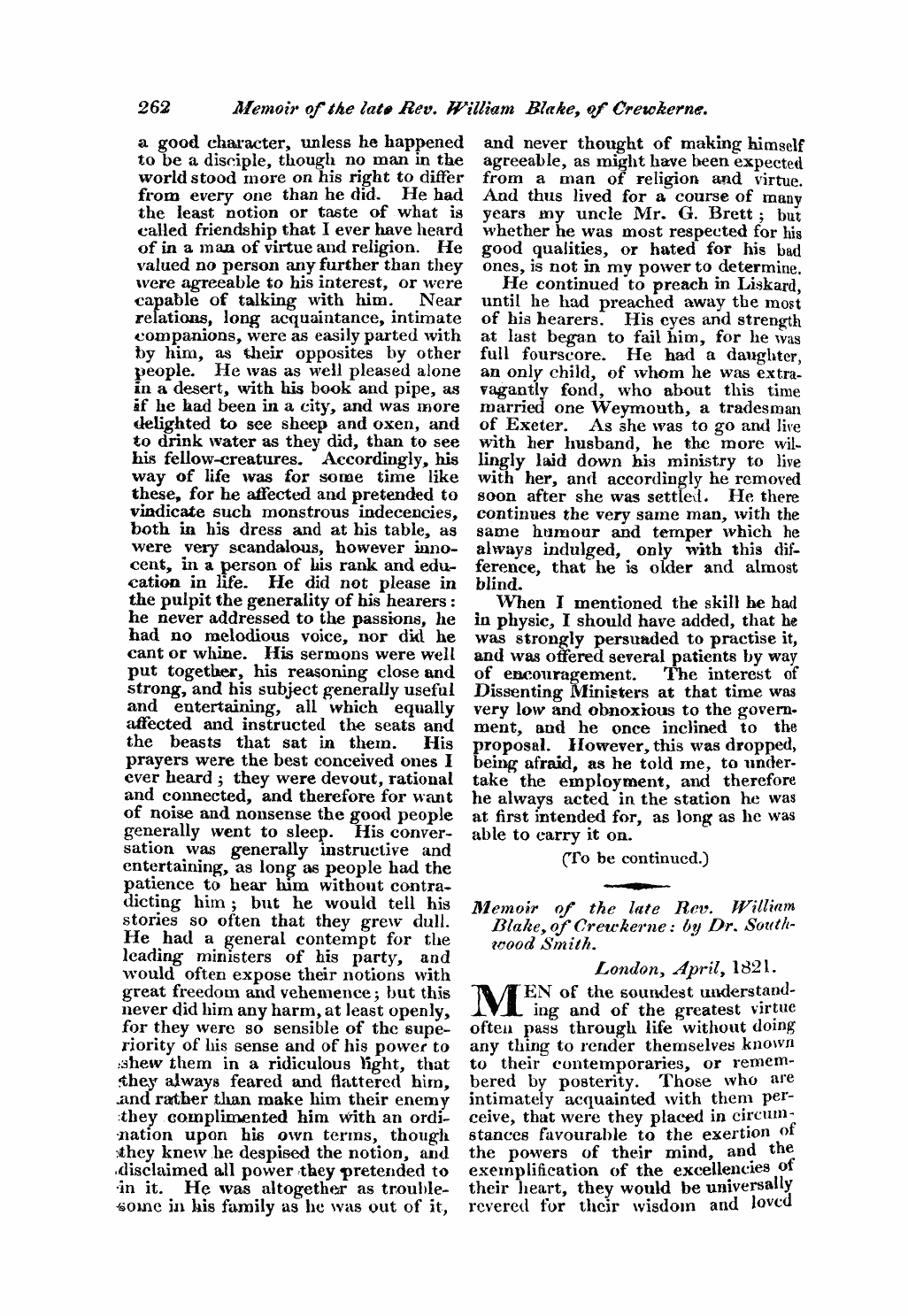 Monthly Repository (1806-1838) and Unitarian Chronicle (1832-1833): F Y, 1st edition - Untitled Article