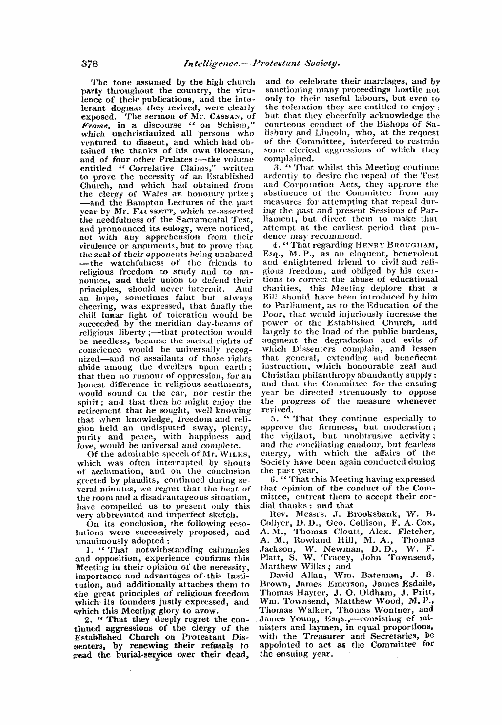 Monthly Repository (1806-1838) and Unitarian Chronicle (1832-1833): F Y, 1st edition - Untitled Article