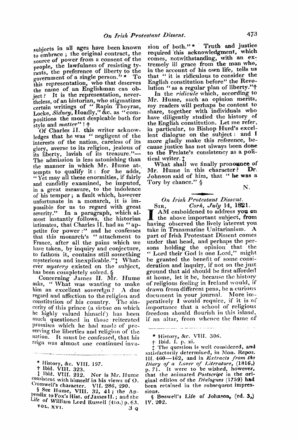 Monthly Repository (1806-1838) and Unitarian Chronicle (1832-1833): F Y, 1st edition: 33