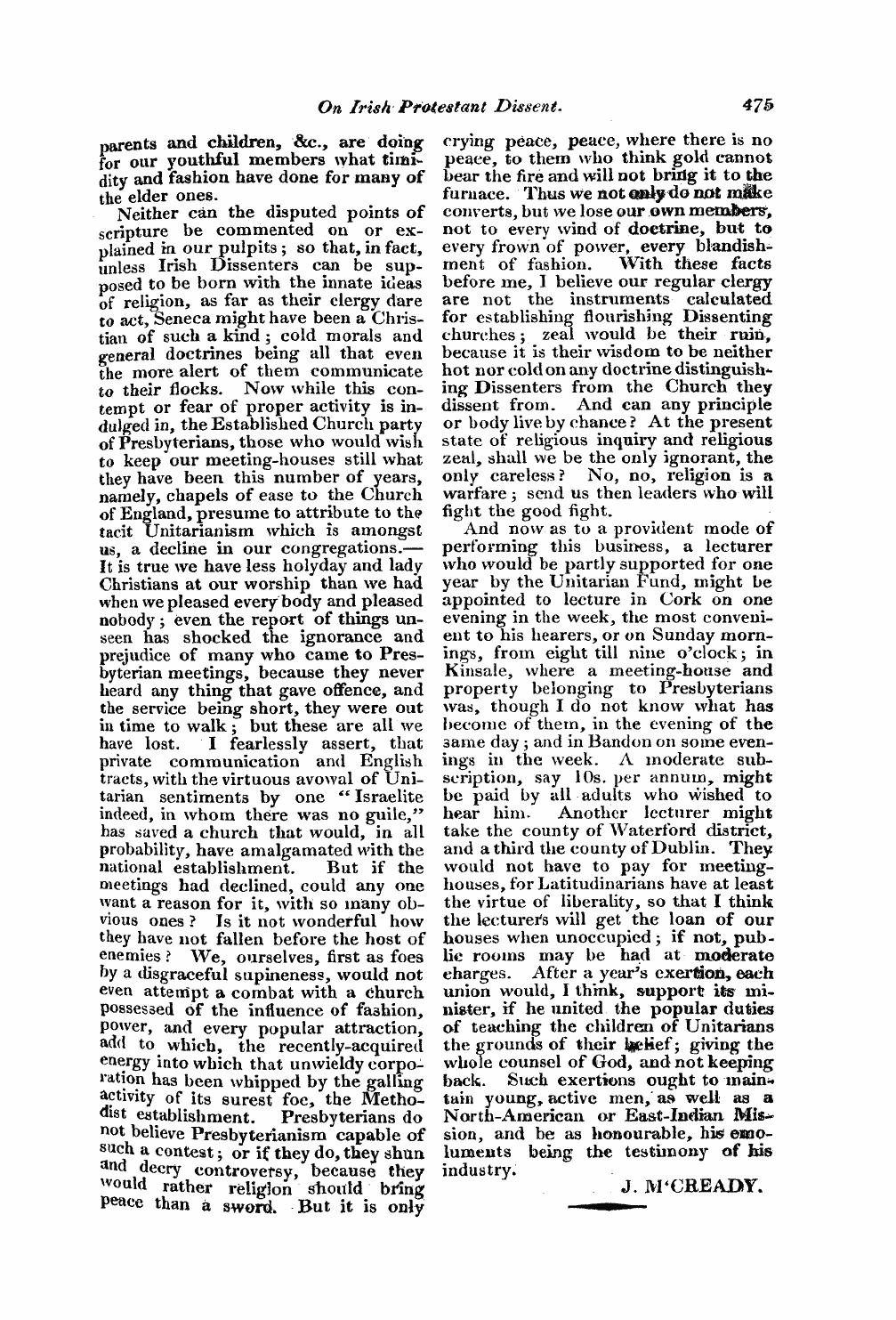 Monthly Repository (1806-1838) and Unitarian Chronicle (1832-1833): F Y, 1st edition: 35