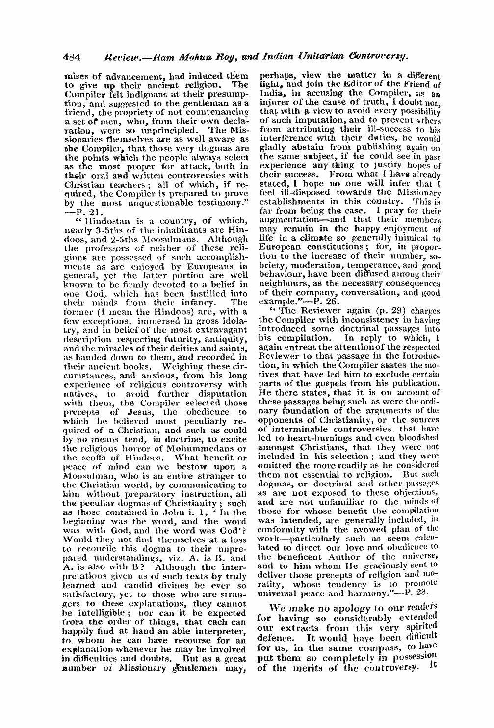 Monthly Repository (1806-1838) and Unitarian Chronicle (1832-1833): F Y, 1st edition - Untitled Article