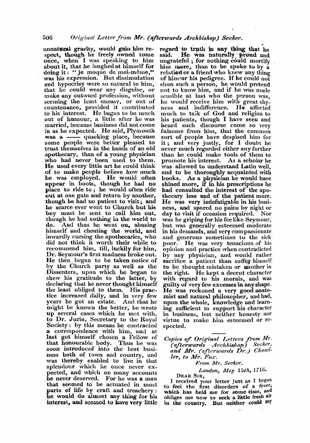 Monthly Repository (1806-1838) and Unitarian Chronicle (1832-1833): F Y, 1st edition - Untitled Article