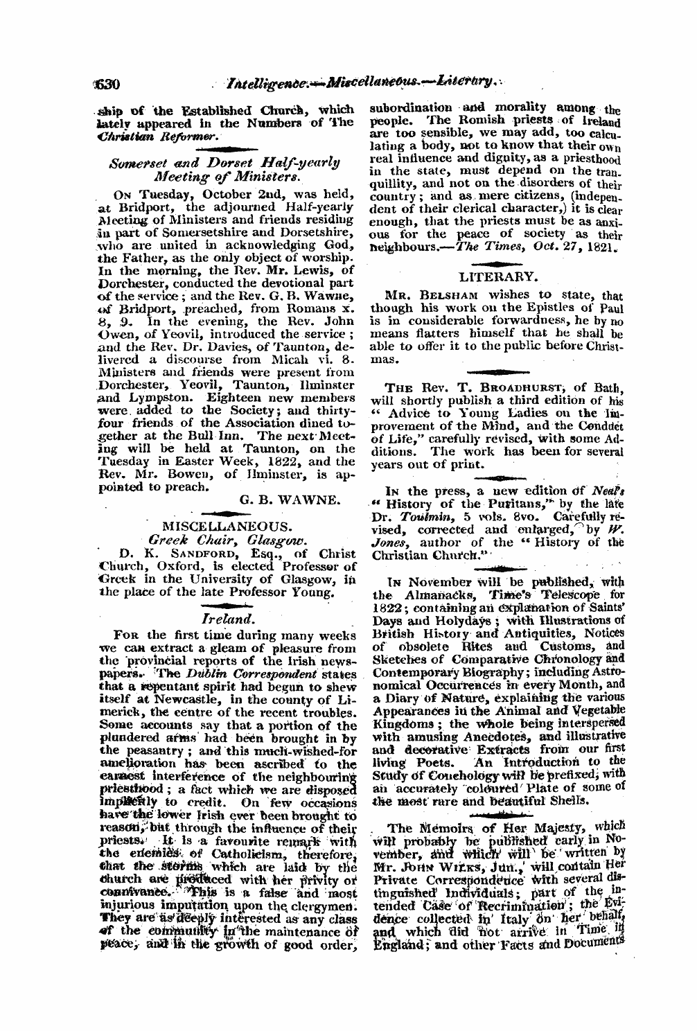 Monthly Repository (1806-1838) and Unitarian Chronicle (1832-1833): F Y, 1st edition - Untitled Article