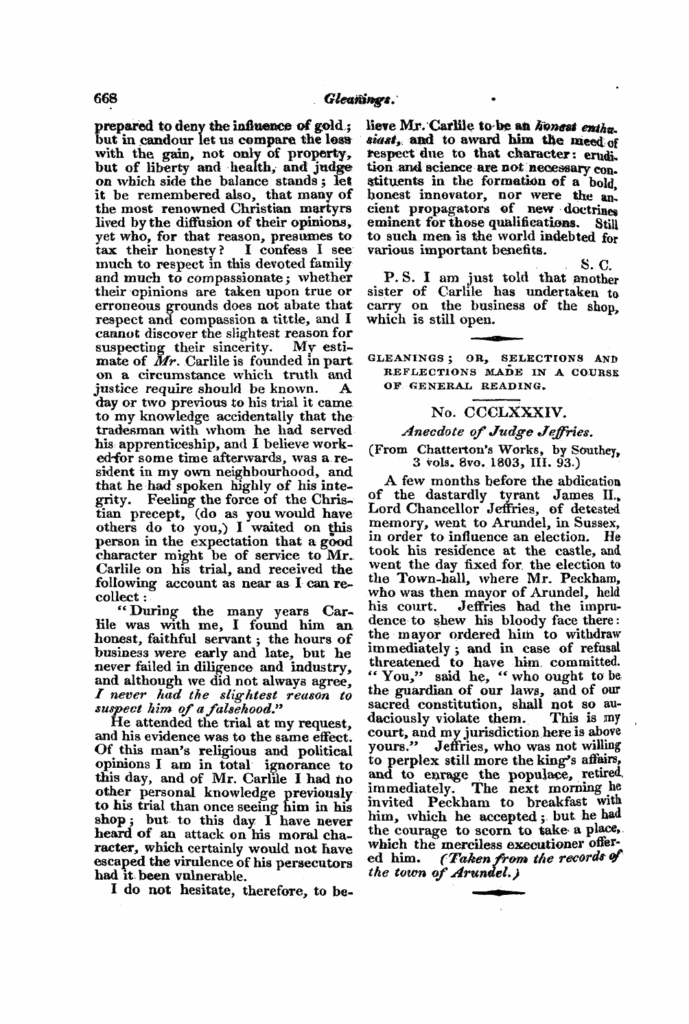 Monthly Repository (1806-1838) and Unitarian Chronicle (1832-1833): F Y, 1st edition: 36