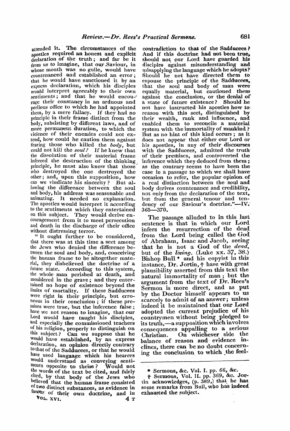 Monthly Repository (1806-1838) and Unitarian Chronicle (1832-1833): F Y, 1st edition - Untitled Article