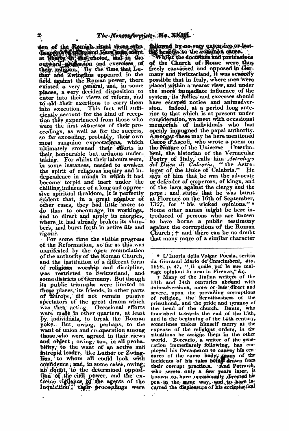 Monthly Repository (1806-1838) and Unitarian Chronicle (1832-1833): F Y, 1st edition - Untitled Article