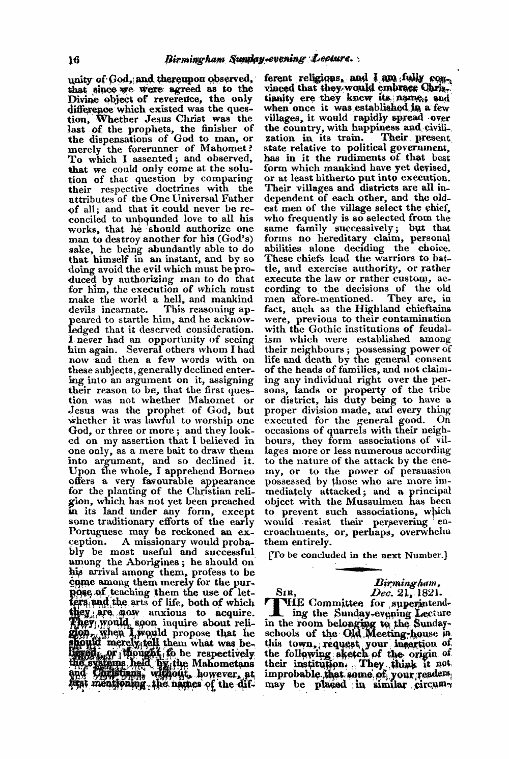 Monthly Repository (1806-1838) and Unitarian Chronicle (1832-1833): F Y, 1st edition: 16