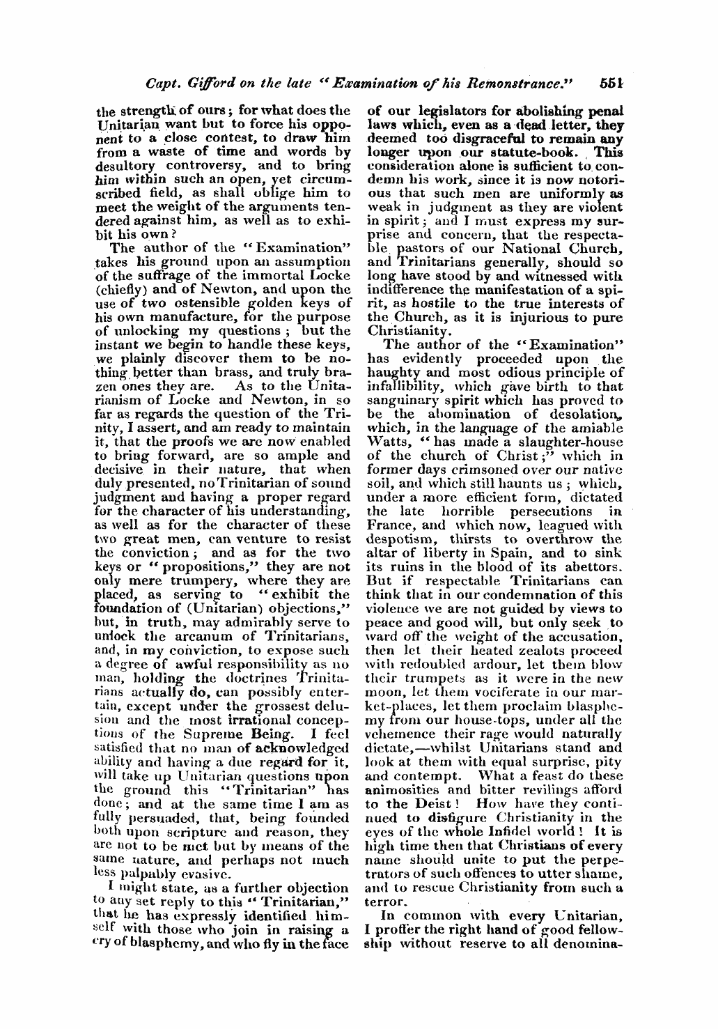 Monthly Repository (1806-1838) and Unitarian Chronicle (1832-1833): F Y, 1st edition - Untitled Article