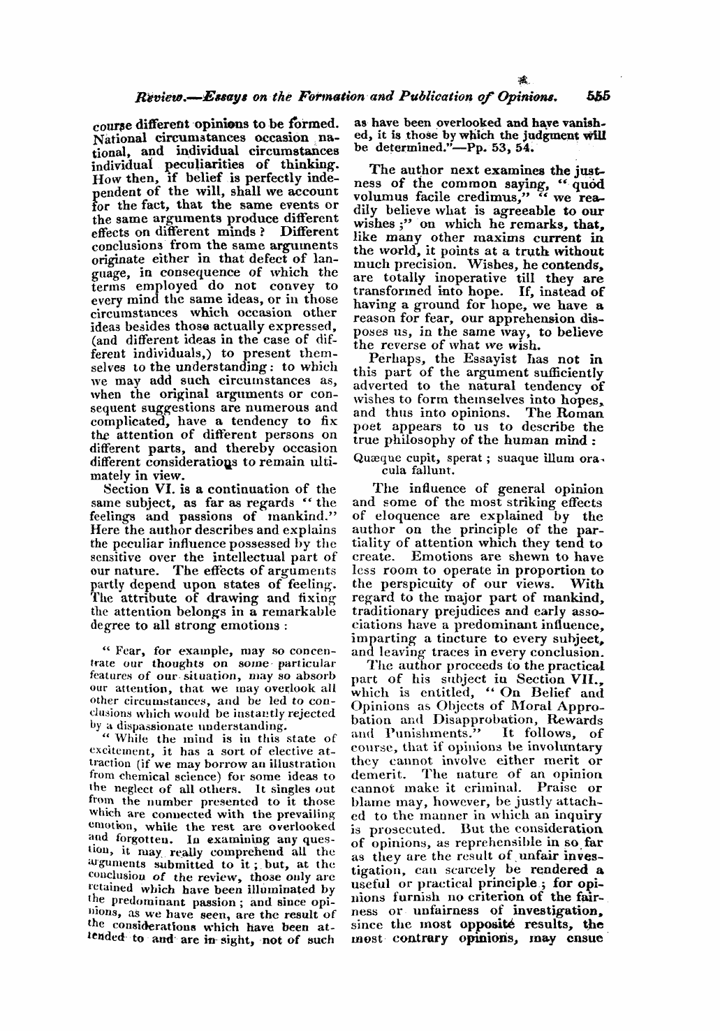 Monthly Repository (1806-1838) and Unitarian Chronicle (1832-1833): F Y, 1st edition - Untitled Article