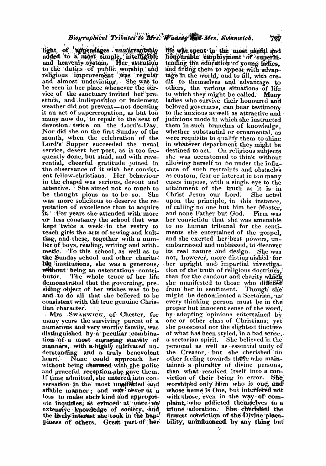 Monthly Repository (1806-1838) and Unitarian Chronicle (1832-1833): F Y, 1st edition: 7