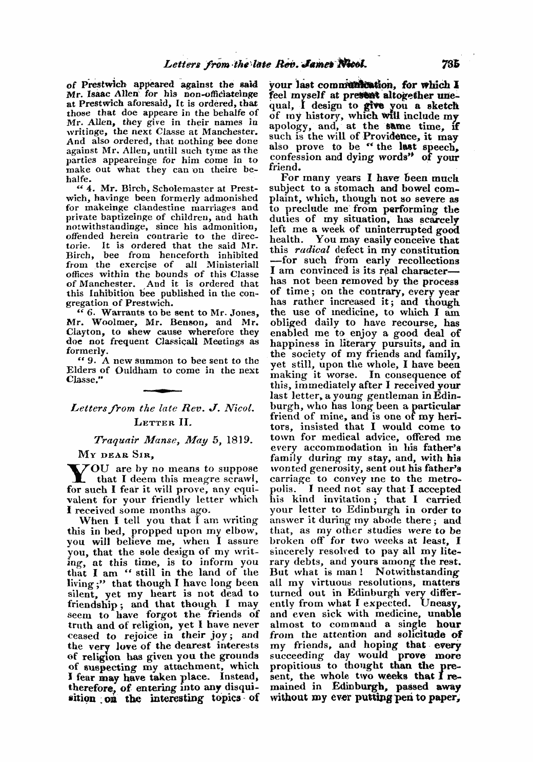 Monthly Repository (1806-1838) and Unitarian Chronicle (1832-1833): F Y, 1st edition: 15