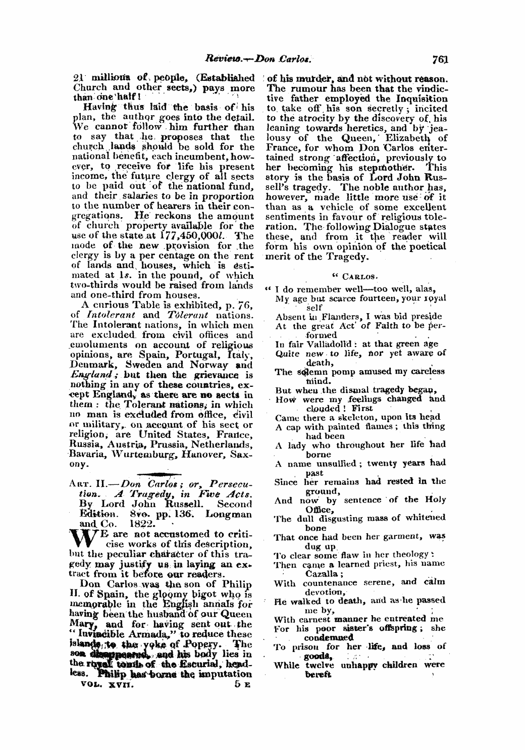 Monthly Repository (1806-1838) and Unitarian Chronicle (1832-1833): F Y, 1st edition: 41