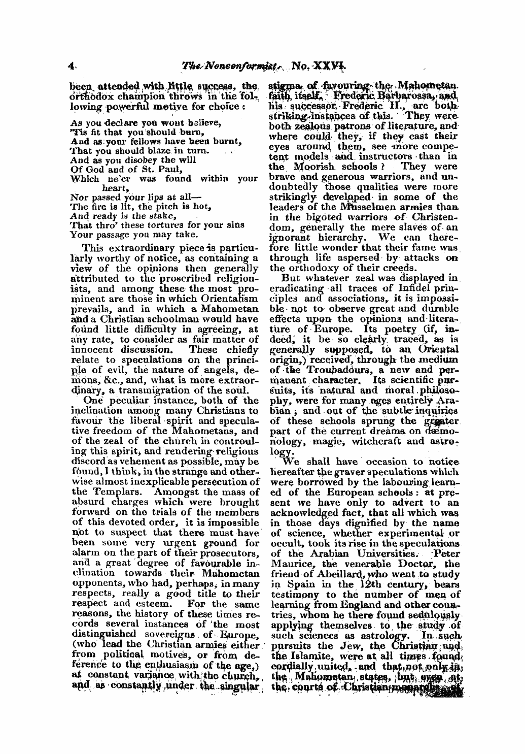 Monthly Repository (1806-1838) and Unitarian Chronicle (1832-1833): F Y, 1st edition - Untitled Article