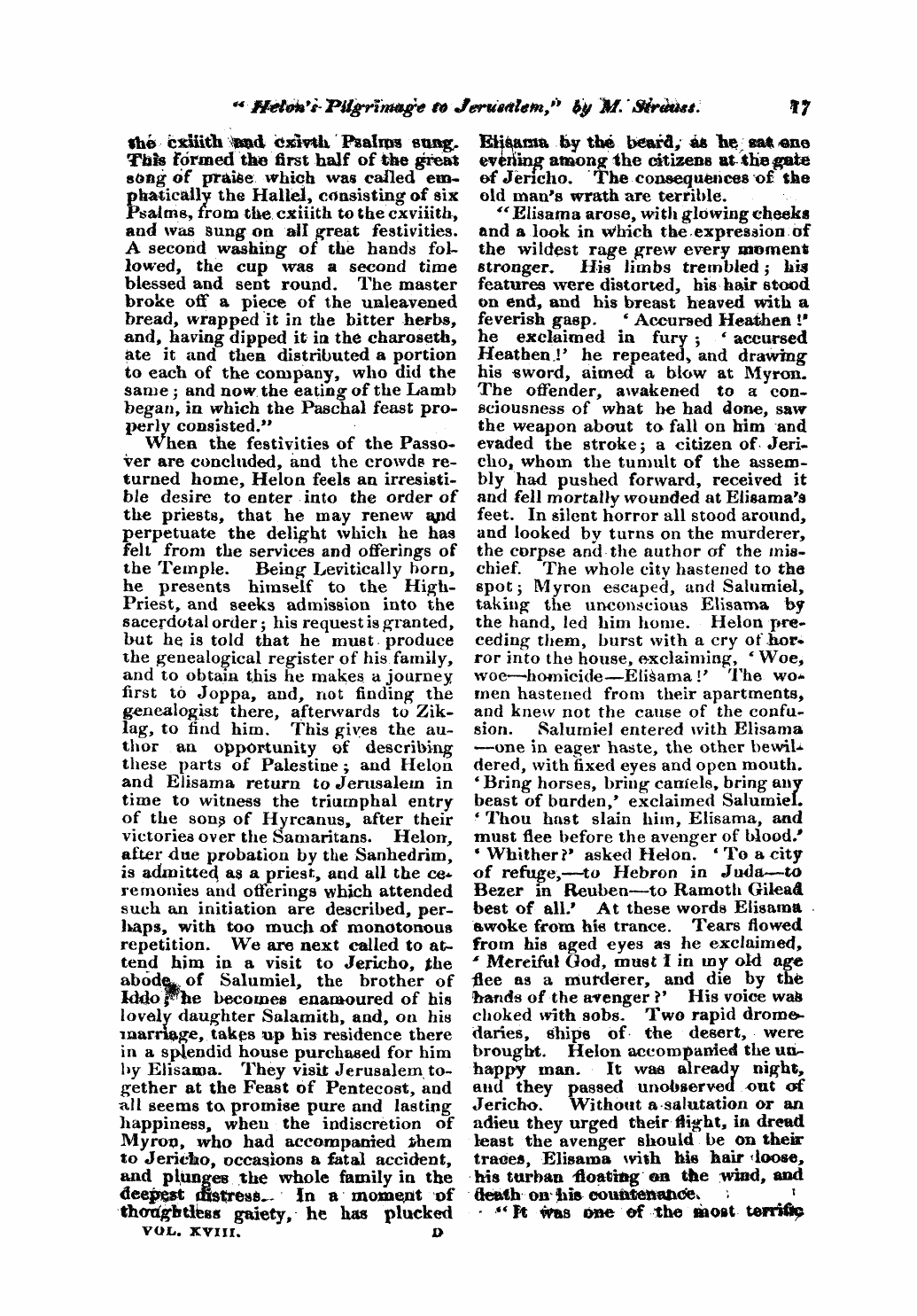 Monthly Repository (1806-1838) and Unitarian Chronicle (1832-1833): F Y, 1st edition: 17