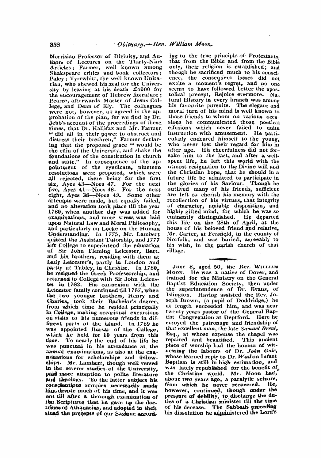 Monthly Repository (1806-1838) and Unitarian Chronicle (1832-1833): F Y, 1st edition: 46