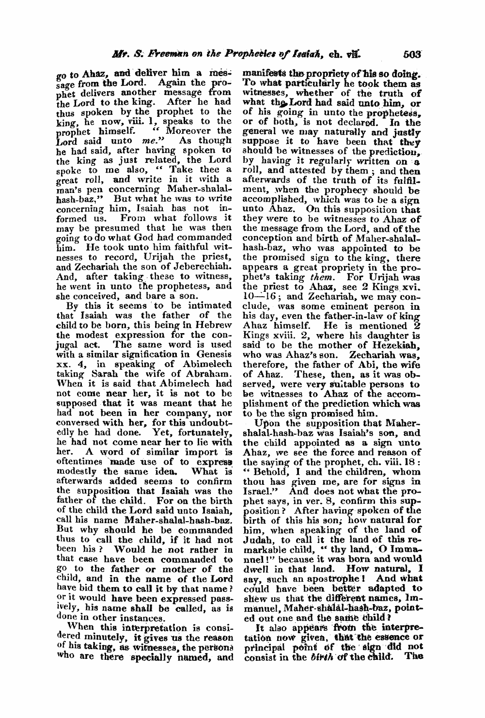 Monthly Repository (1806-1838) and Unitarian Chronicle (1832-1833): F Y, 1st edition - Untitled Article