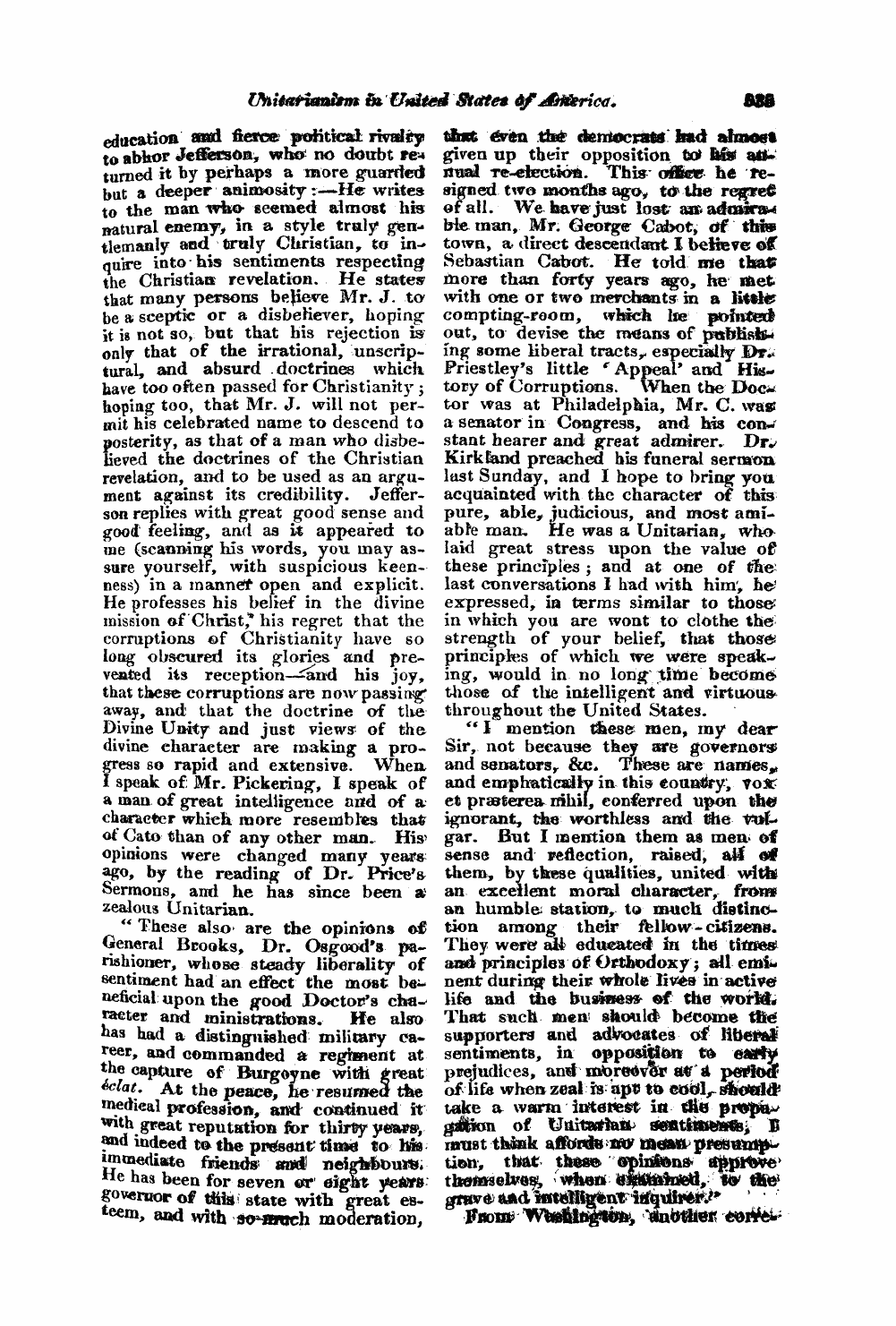 Monthly Repository (1806-1838) and Unitarian Chronicle (1832-1833): F Y, 1st edition - Untitled Article