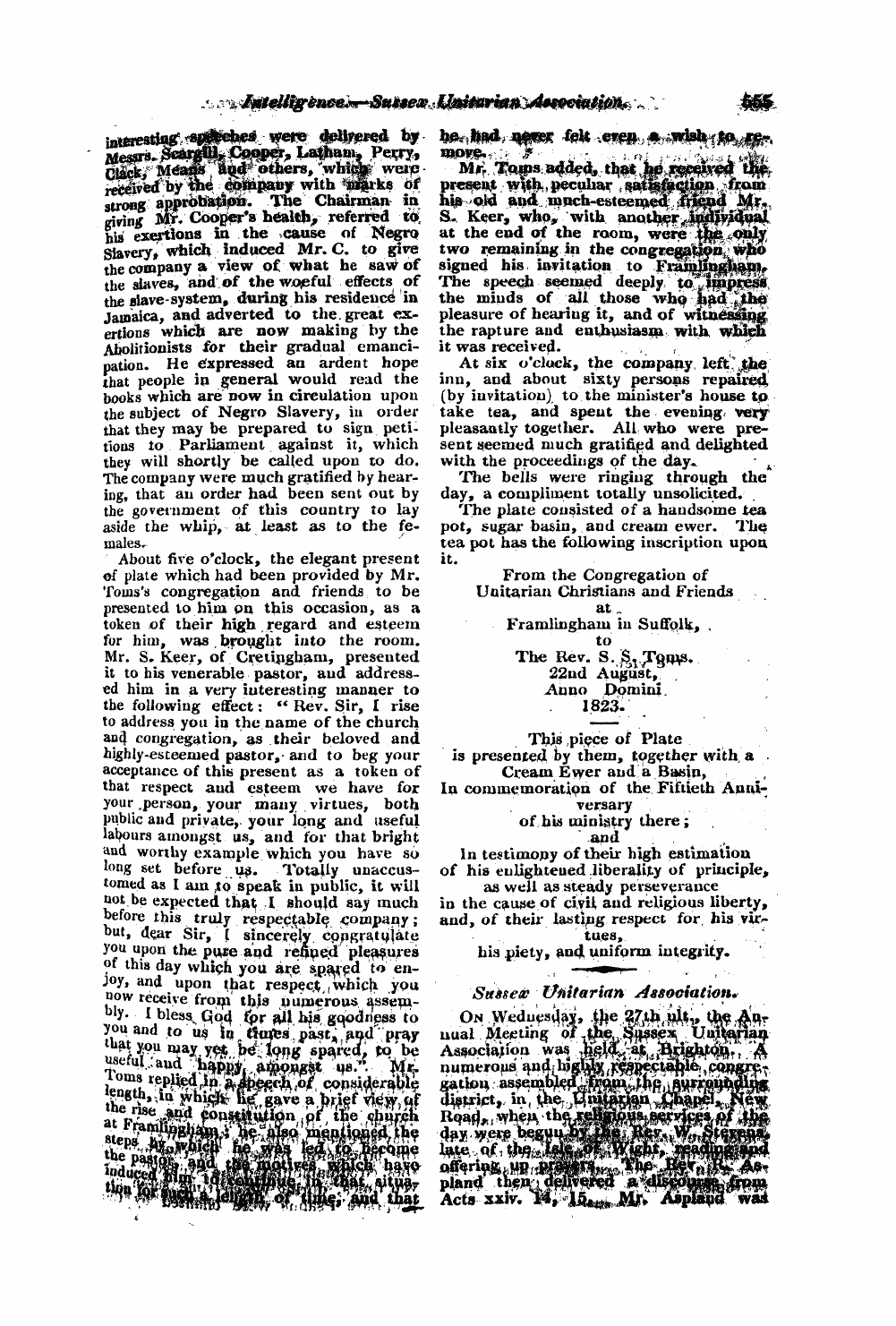 Monthly Repository (1806-1838) and Unitarian Chronicle (1832-1833): F Y, 1st edition: 59