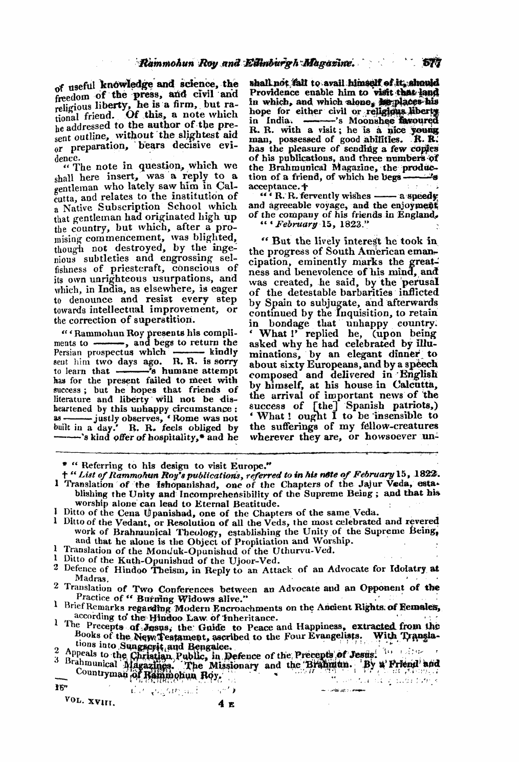 Monthly Repository (1806-1838) and Unitarian Chronicle (1832-1833): F Y, 1st edition: 17