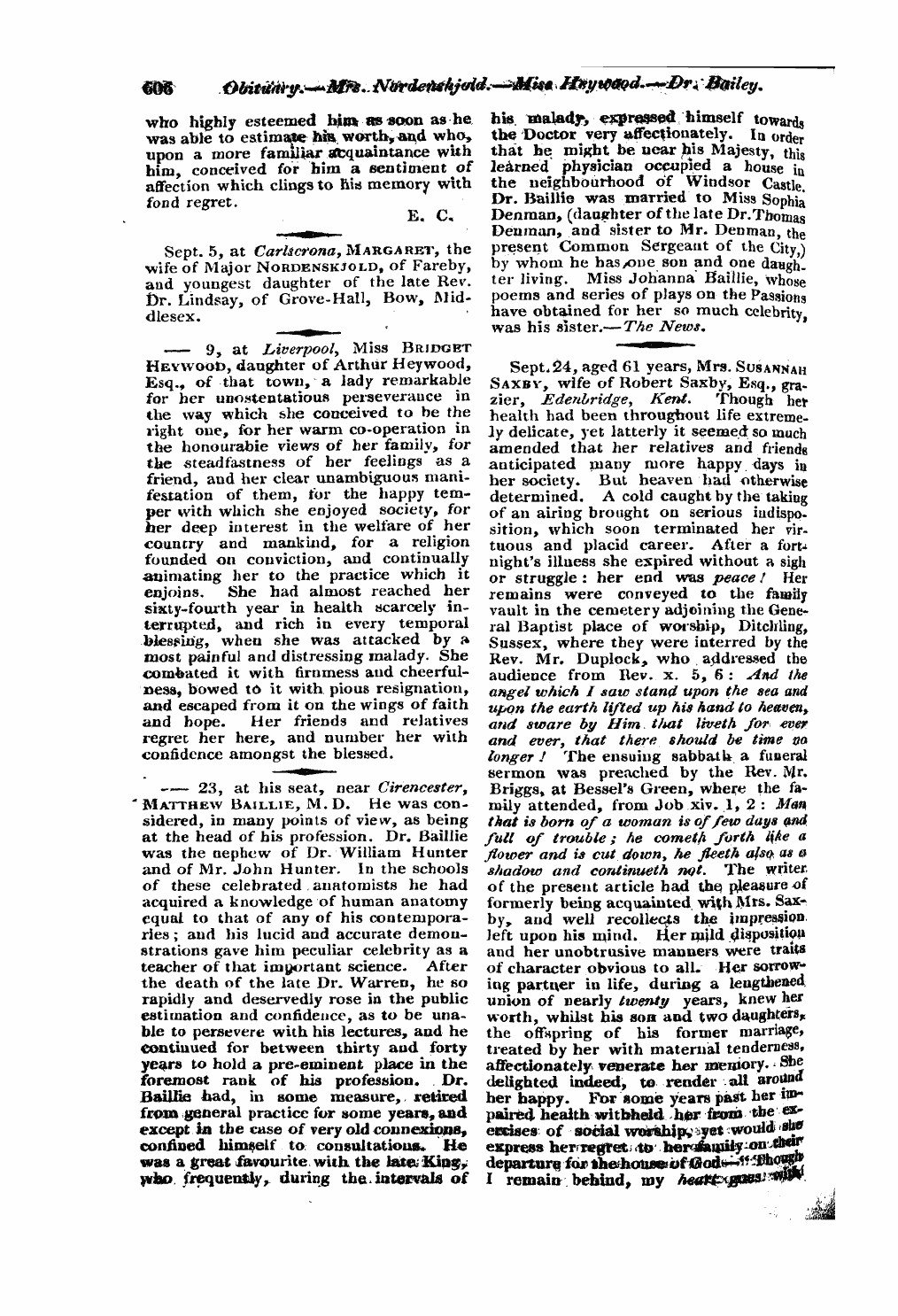 Monthly Repository (1806-1838) and Unitarian Chronicle (1832-1833): F Y, 1st edition: 46