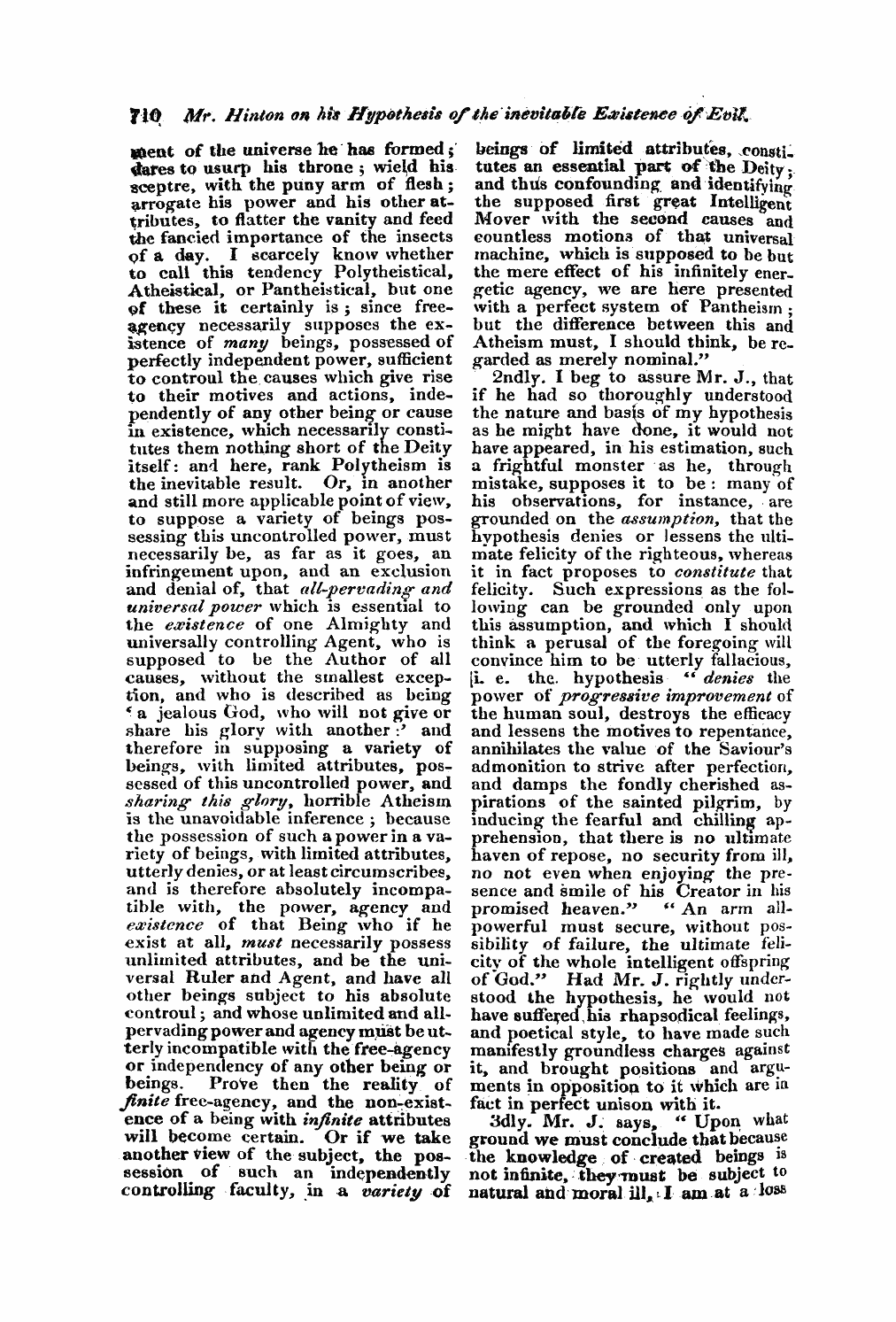 Monthly Repository (1806-1838) and Unitarian Chronicle (1832-1833): F Y, 1st edition - Untitled Article