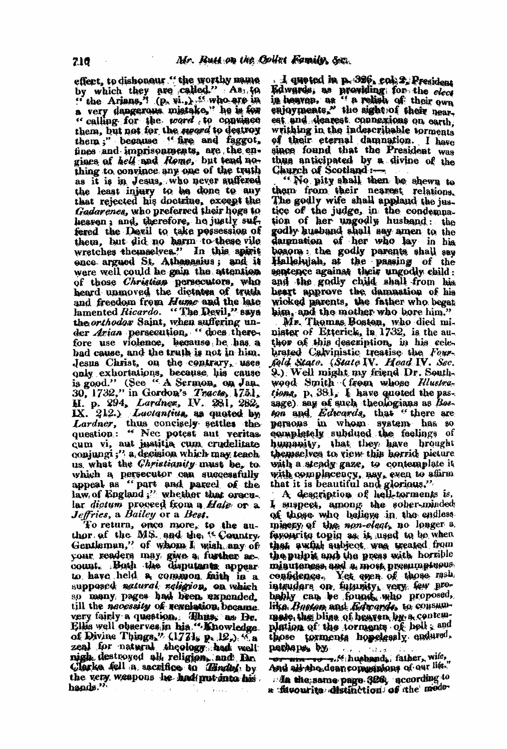 Monthly Repository (1806-1838) and Unitarian Chronicle (1832-1833): F Y, 1st edition - Untitled Article