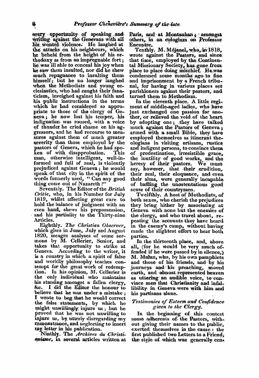 Monthly Repository (1806-1838) and Unitarian Chronicle (1832-1833): F Y, 1st edition - Untitled Article