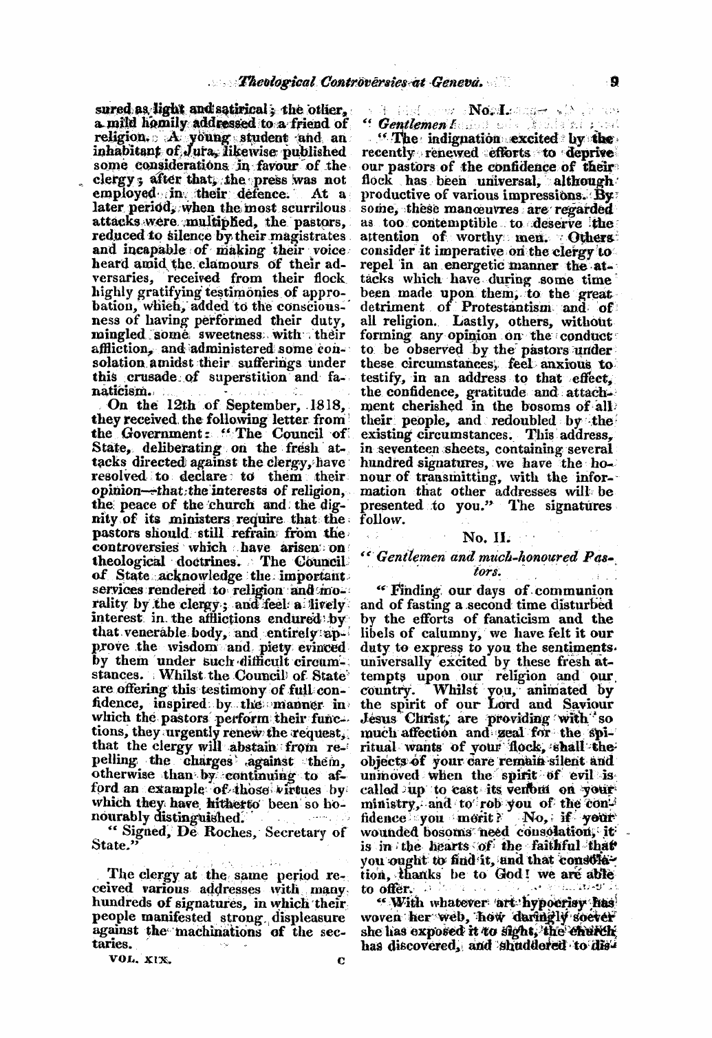 Monthly Repository (1806-1838) and Unitarian Chronicle (1832-1833): F Y, 1st edition - Untitled Article
