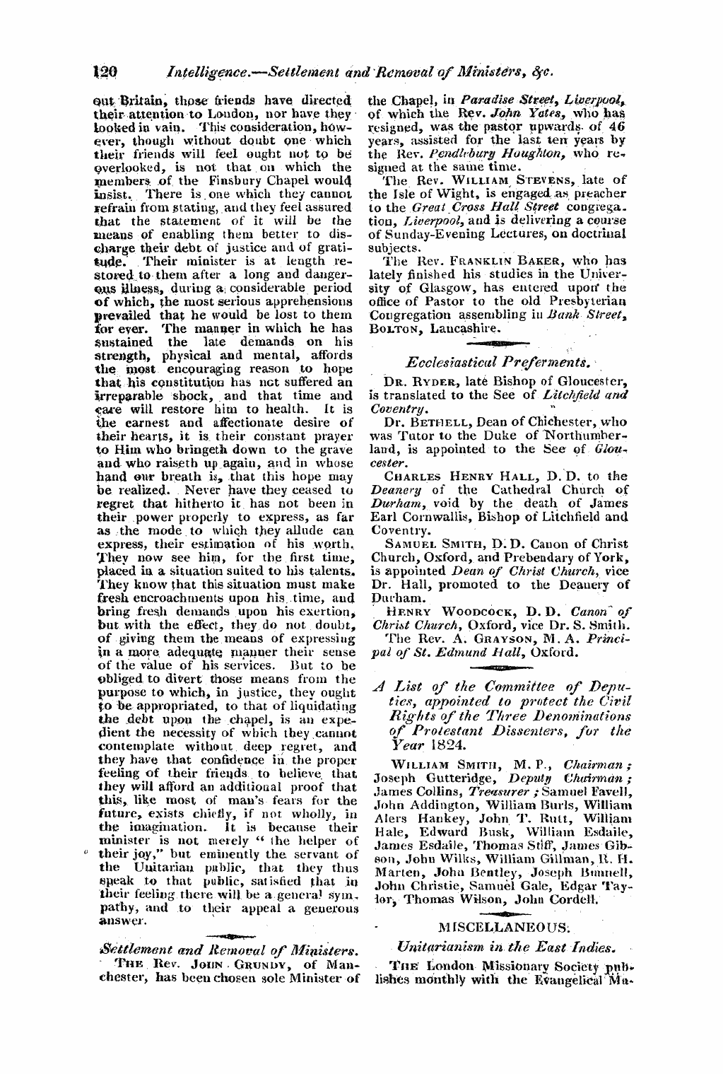 Monthly Repository (1806-1838) and Unitarian Chronicle (1832-1833): F Y, 1st edition - Untitled Article