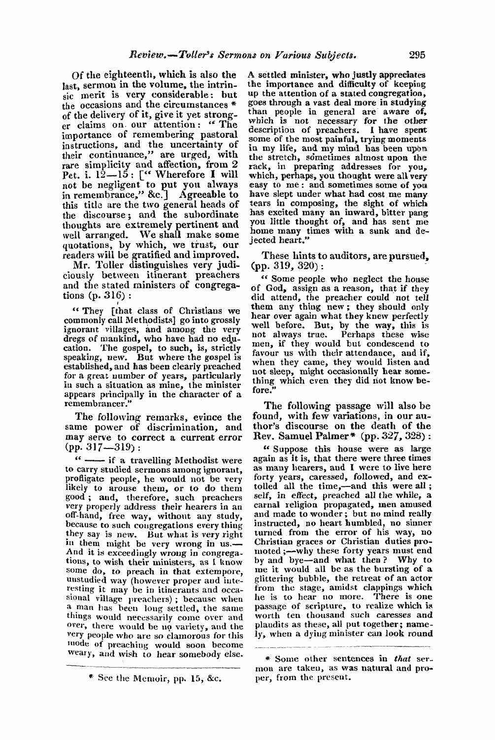 Monthly Repository (1806-1838) and Unitarian Chronicle (1832-1833): F Y, 1st edition - Untitled Article