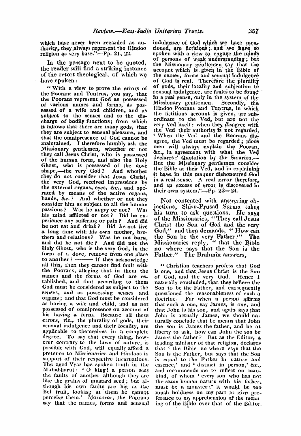 Monthly Repository (1806-1838) and Unitarian Chronicle (1832-1833): F Y, 1st edition: 37