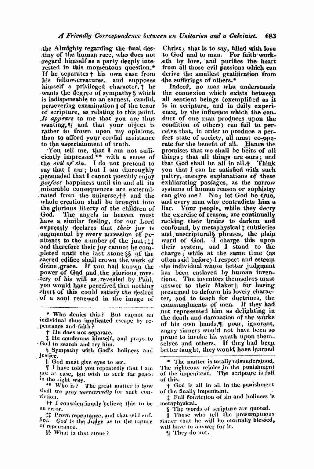 Monthly Repository (1806-1838) and Unitarian Chronicle (1832-1833): F Y, 1st edition - Untitled Article