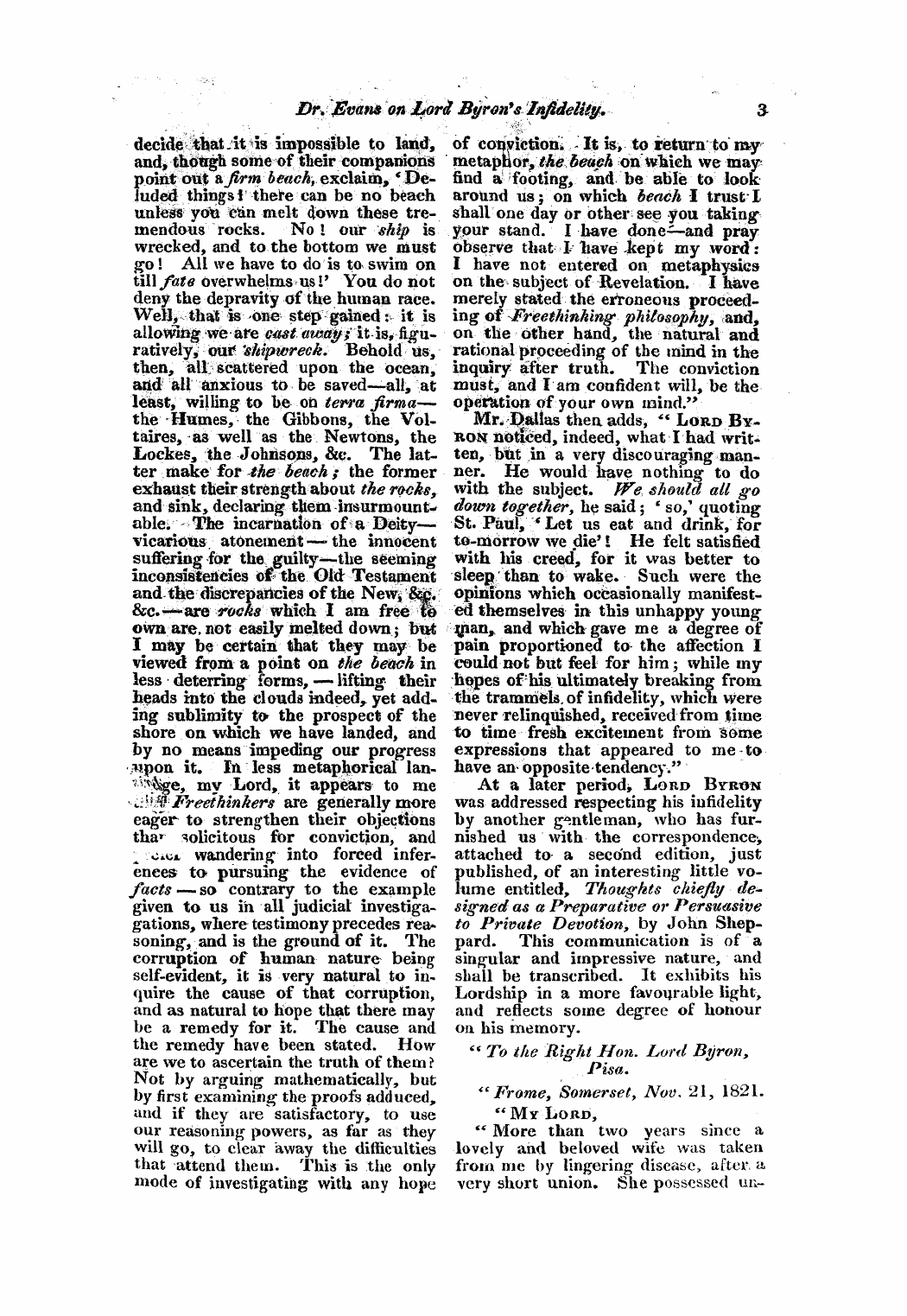 Monthly Repository (1806-1838) and Unitarian Chronicle (1832-1833): F Y, 1st edition: 3