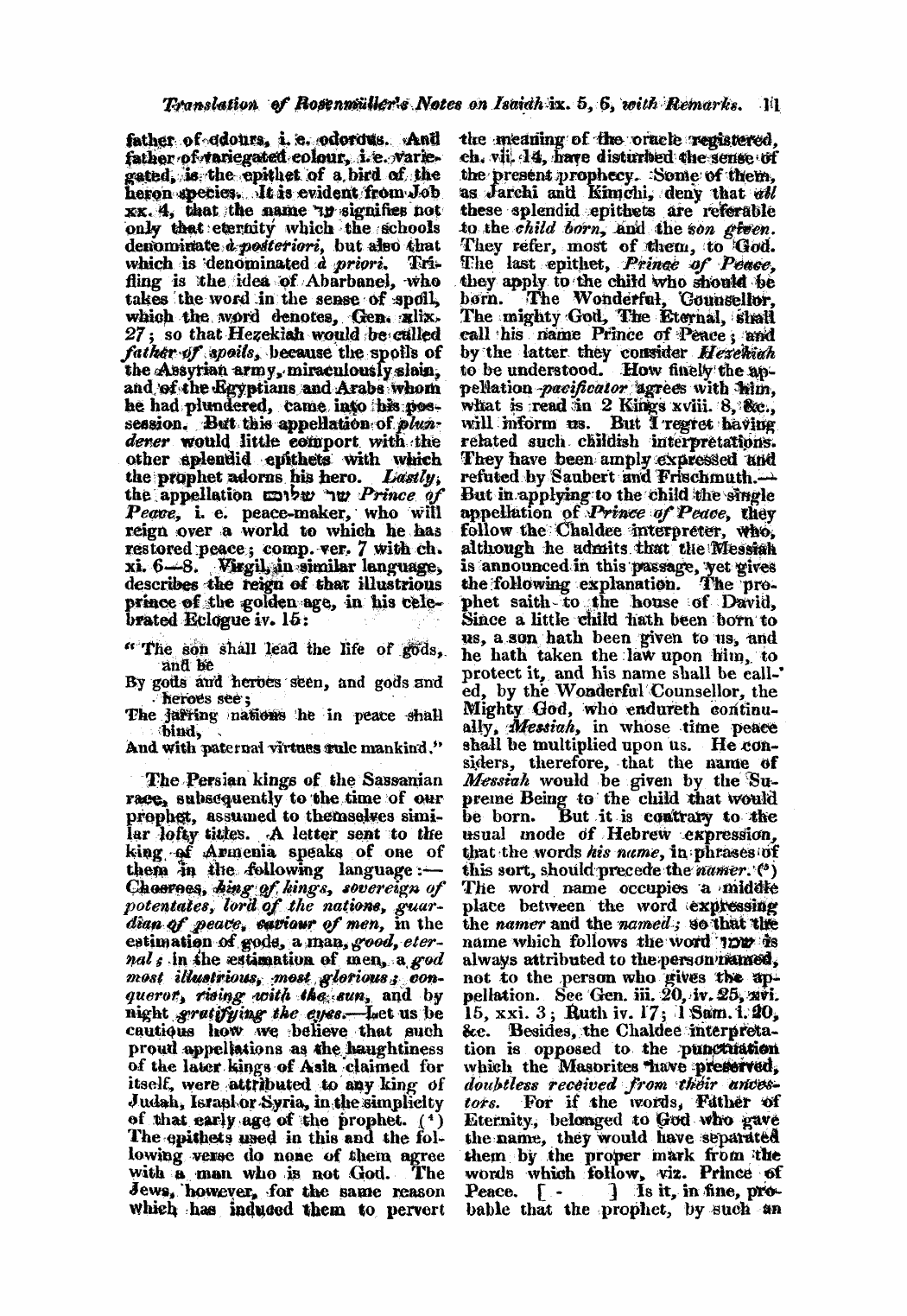 Monthly Repository (1806-1838) and Unitarian Chronicle (1832-1833): F Y, 1st edition: 11