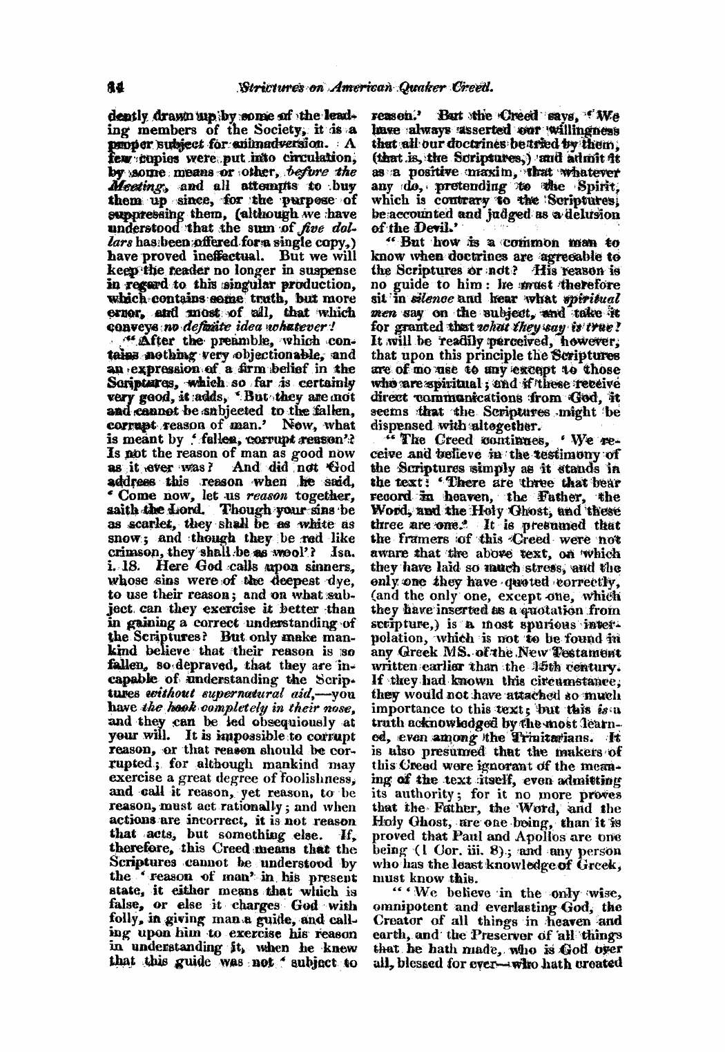 Monthly Repository (1806-1838) and Unitarian Chronicle (1832-1833): F Y, 1st edition - Untitled Article