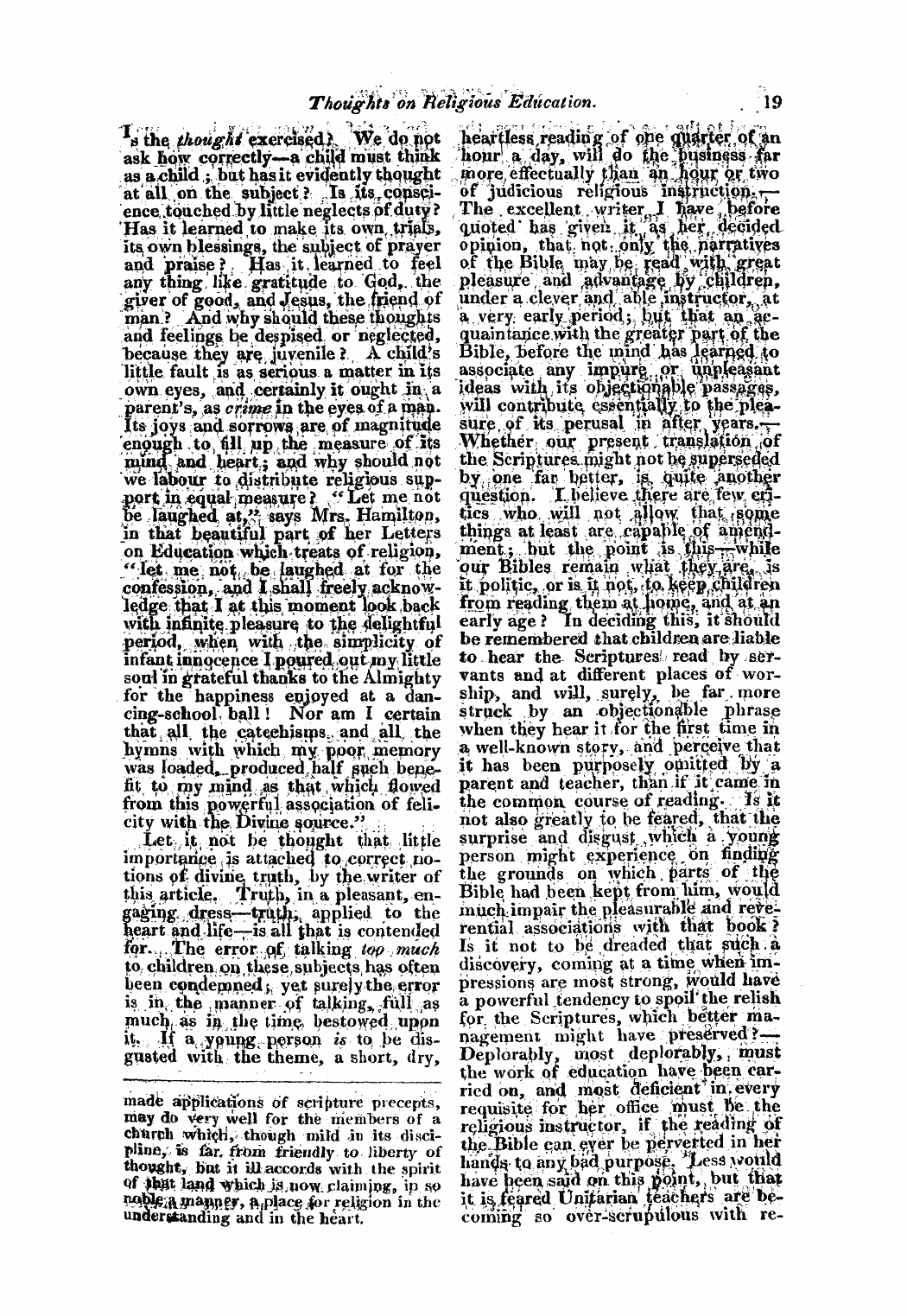 Monthly Repository (1806-1838) and Unitarian Chronicle (1832-1833): F Y, 1st edition - Untitled Article