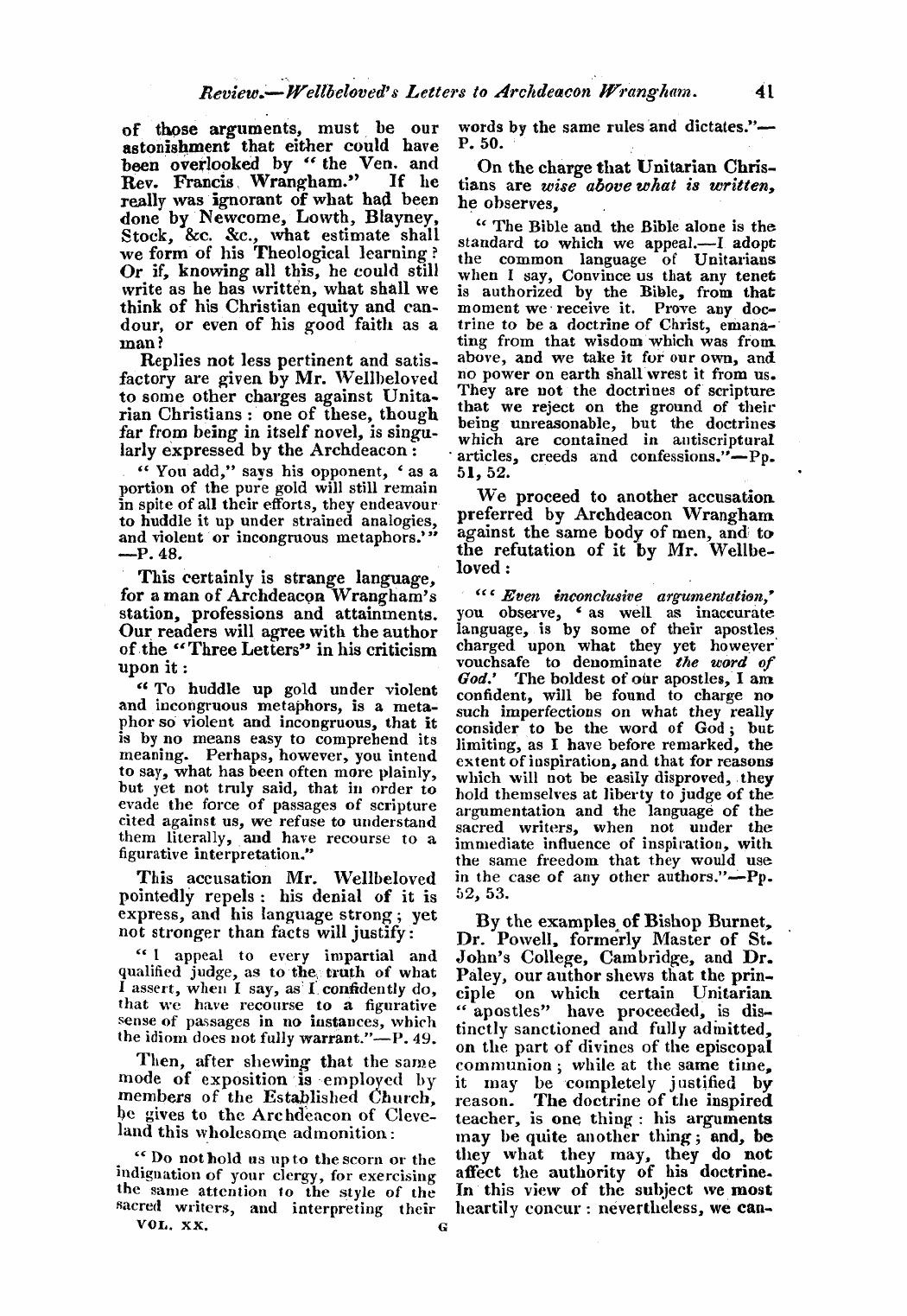 Monthly Repository (1806-1838) and Unitarian Chronicle (1832-1833): F Y, 1st edition - Untitled Article