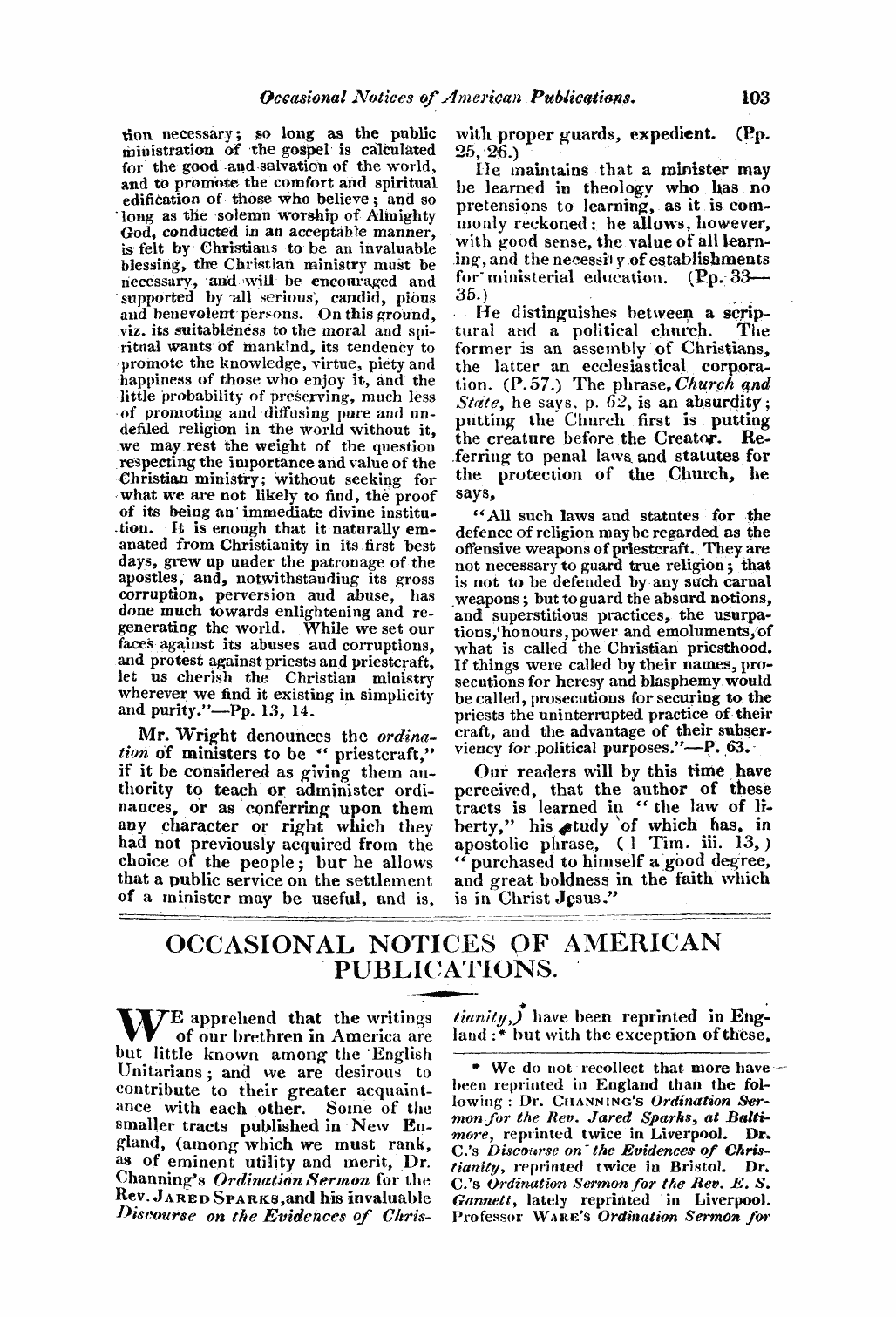 Monthly Repository (1806-1838) and Unitarian Chronicle (1832-1833): F Y, 1st edition - Untitled Article