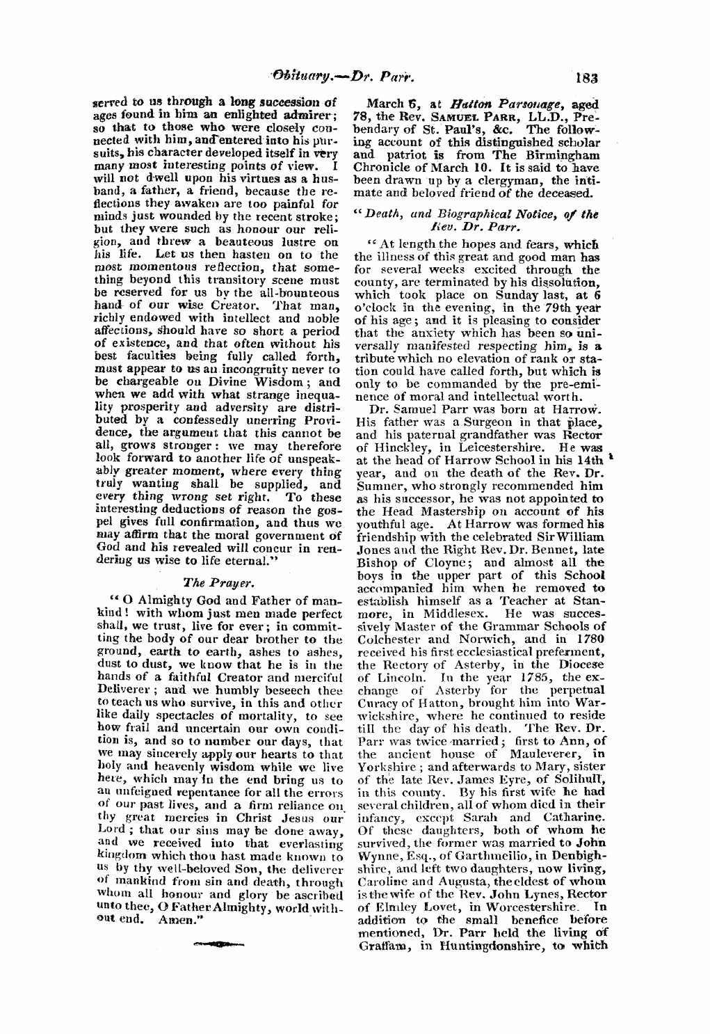 Monthly Repository (1806-1838) and Unitarian Chronicle (1832-1833): F Y, 1st edition - Untitled Article