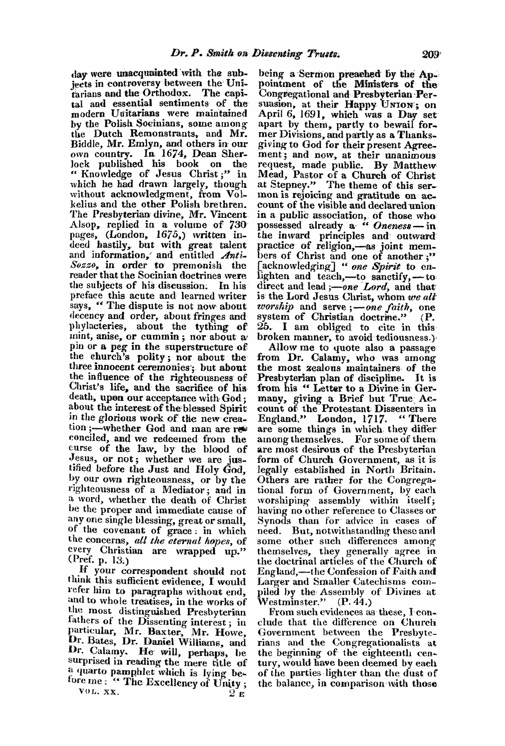 Monthly Repository (1806-1838) and Unitarian Chronicle (1832-1833): F Y, 1st edition - Untitled Article