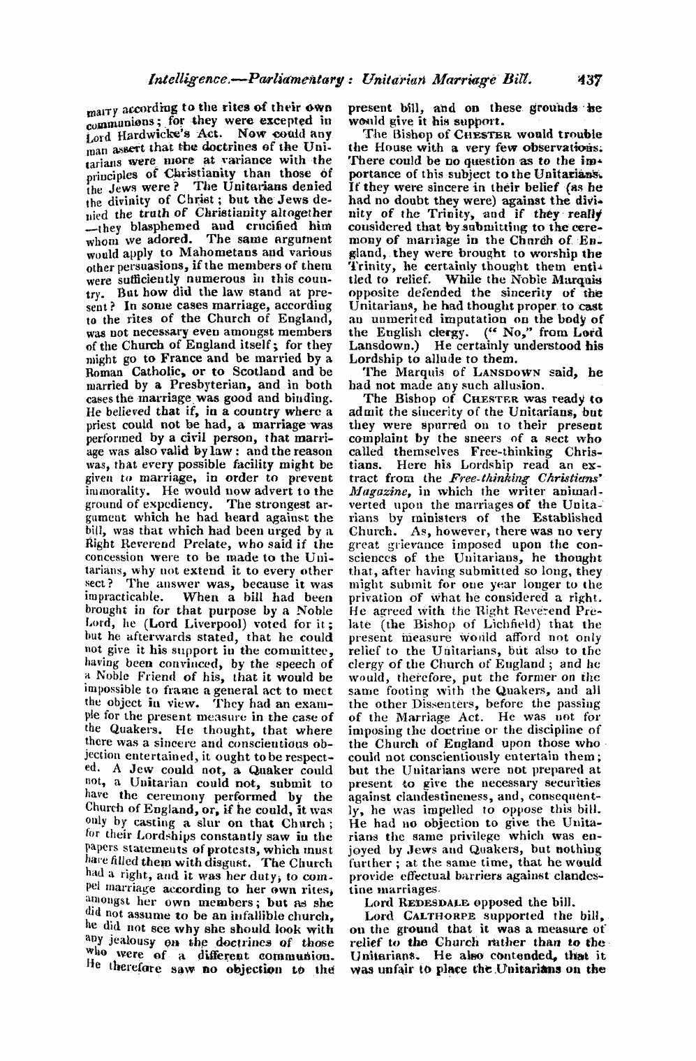 Monthly Repository (1806-1838) and Unitarian Chronicle (1832-1833): F Y, 1st edition - Untitled Article